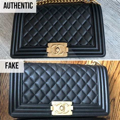 fake chanel le boy bag vs real|how to identify chanel bags.